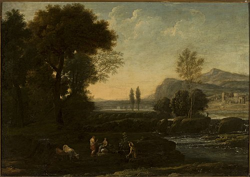 Landscape with shepherds, , Claude Gellée