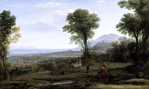 Landscape with St. Philip Baptizing the Eunuch, 1678, Claude Gellée