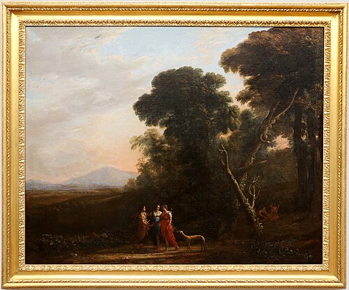 Römische Ideallandschaft mit Cephalus, Procris und Diana, 1635, Claude Gellée