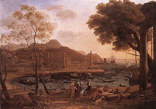 Harbour Scene with Grieving Heliades, 1640, Claude Gellée