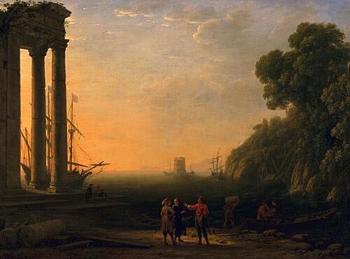View of Seaport, 1634, Claude Gellée