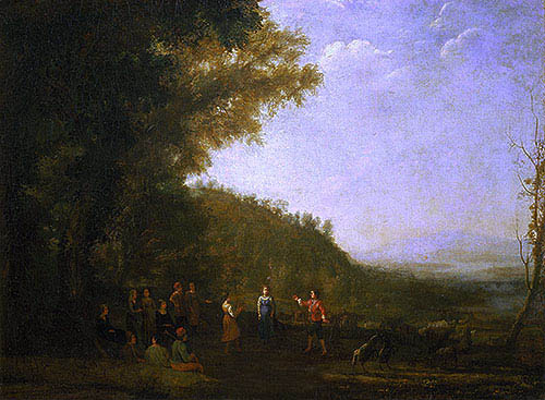 Paysage avec danse de paysans, 1637, Claude Gellée