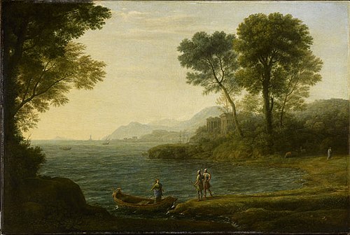 Marine avec l'embarquement de Carlo et Ubaldo, 1667, Claude Gellée
