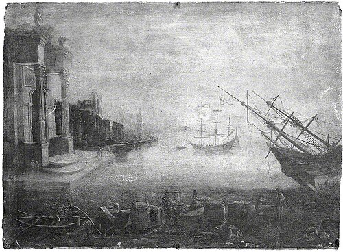 Seaport with Buildings, , Claude Gellée