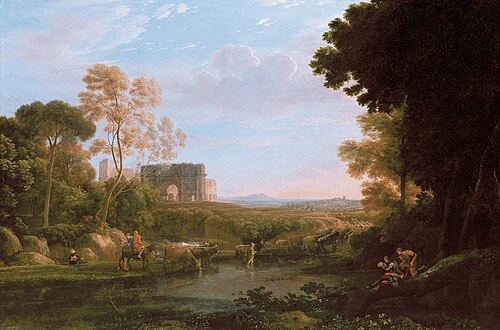 Pastorale avec l’Arc de Constantin, 1648, Claude Gellée
