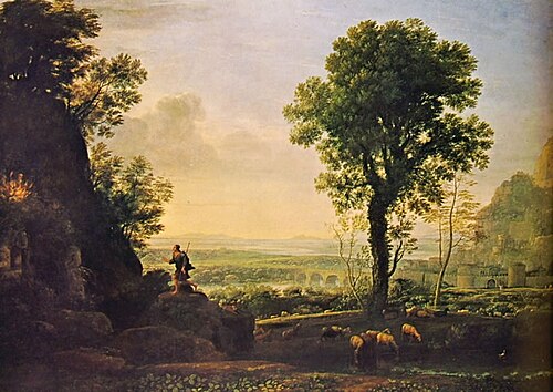 Moses beholding the Burning Bush, 1664, Claude Gellée