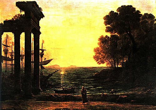 Seascape with Ezekiel Crying on the Ruins of Tyre, 1667, Claude Gellée