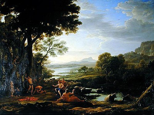 Apollo flaying Marsyas, 1645, Claude Gellée