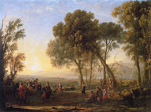 Landscape with a Country Dance, 1637, Claude Gellée