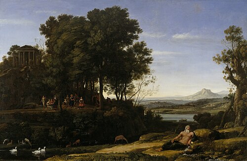 Paysage avec Apollon et les Muses, 1652, Claude Gellée