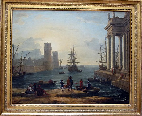 Vue d'un port de mer, effet de brume, 1646, Claude Gellée