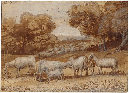 Landscape with Sheep, 1648, Claude Gellée