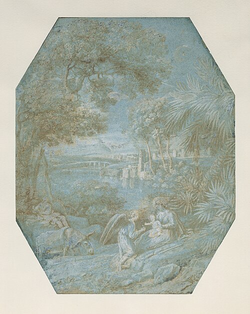 Landscape with the Rest on the Flight into Egypt, 1645, Claude Gellée