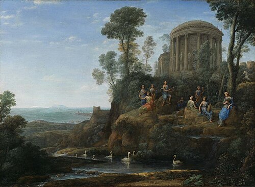 Apollo and the Muses on Mount Helicon, 1680, Claude Gellée
