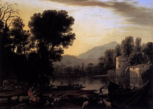 Mill on a River, 1631, Claude Gellée