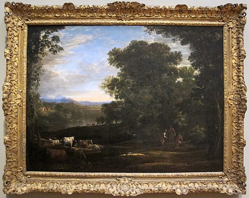 Landscape with Cattle and Peasants, 1629, Claude Gellée