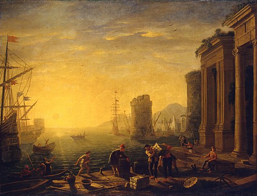 Matin dans le port, 1630, Claude Gellée