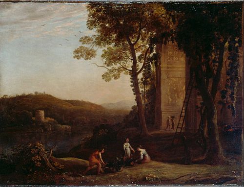 Gathering Grape, 1641, Claude Gellée