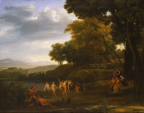 Landscape with Dancing Satyrs and Nymphs, 1646, Claude Gellée