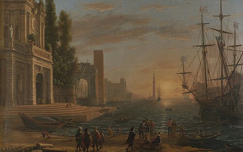 A Seaport, 1644, Claude Gellée