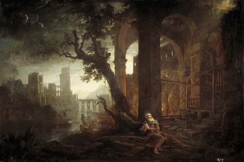 Paysage avec la tentation de saint Antoine, 1635, Claude Gellée