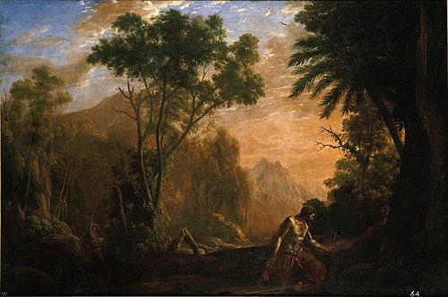 Landscape with Saint Onuphrius, 1638, Claude Gellée