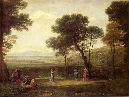 Landscape with Dancing Figures, 1669, Claude Gellée