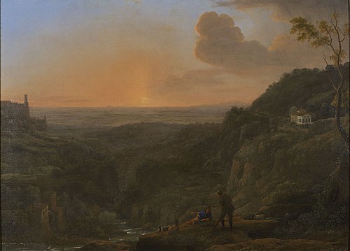 A View of the Campagna from Tivoli, 1645, Claude Gellée