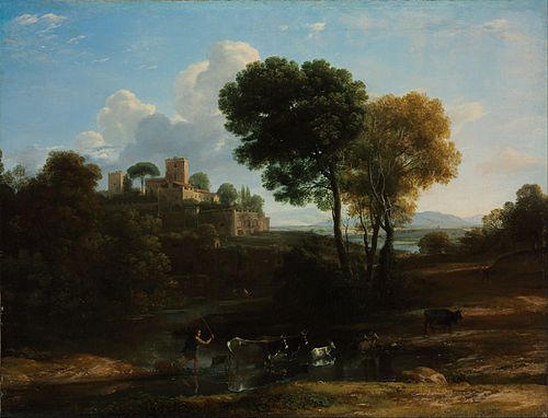 Villa in the Roman Campagna, 1645, Claude Gellée