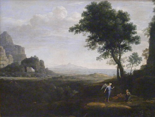 Hagar and Ismael in the desert, 1668, Claude Gellée