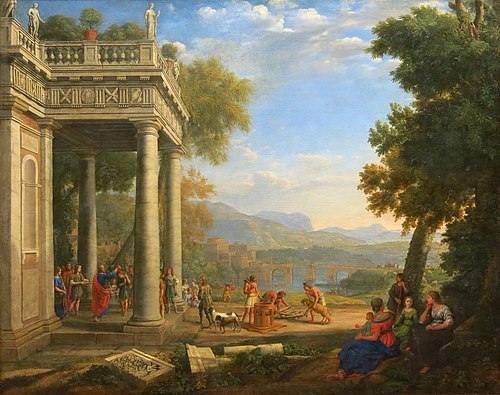 David sacré roi par Samuel, 1637, Claude Gellée