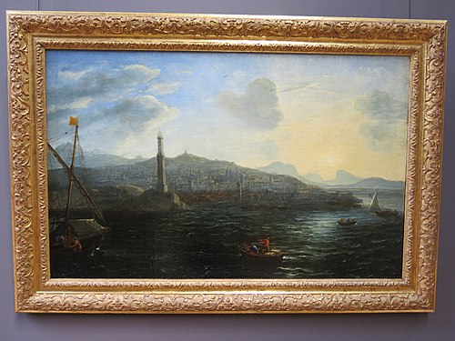 Le Port de Gênes, vu de la mer, 1634, Claude Gellée