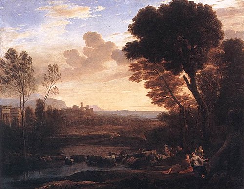Paysage avec Pâris et Œnone, 1648, Claude Gellée