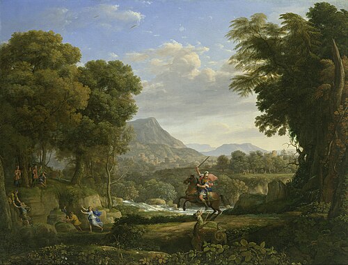 Landscape with Saint George and the Dragon, 1643, Claude Gellée