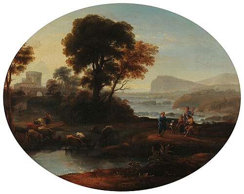 Pastoral landscape, 1647, Claude Gellée