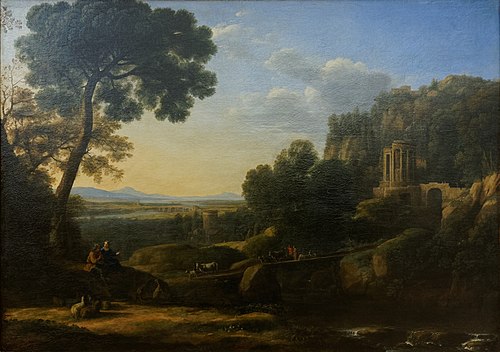 paysage pastoral, 1644, Claude Gellée