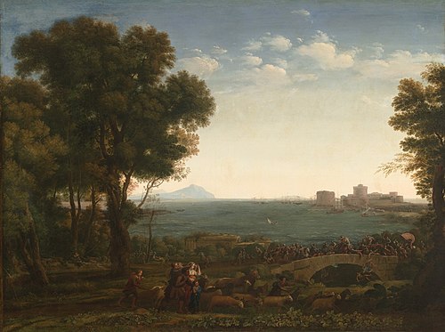 Battle on a Bridge, 1655, Claude Lorrain