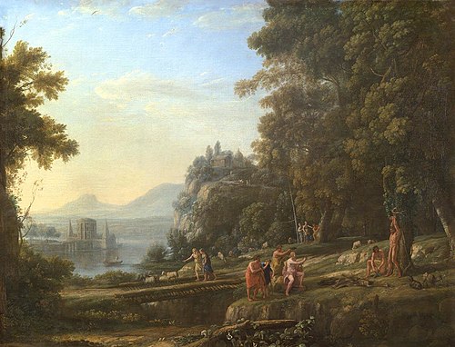 Paysage avec Apollon et Marsyas, 1639, Claude Gellée