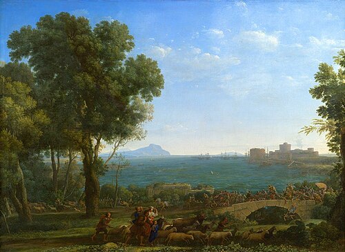 La Bataille sur le pont, 1655, Claude Gellée