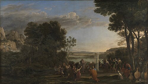 Paysage avec l'adoration du veau d'or, 1653, Claude Gellée