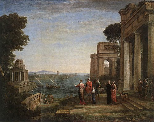 Énée quitte Carthage, 1676, Claude Gellée