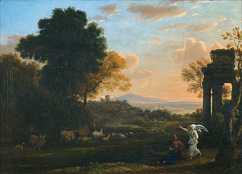 Paysage avec Agar et l'Ange, 1654, Claude Gellée