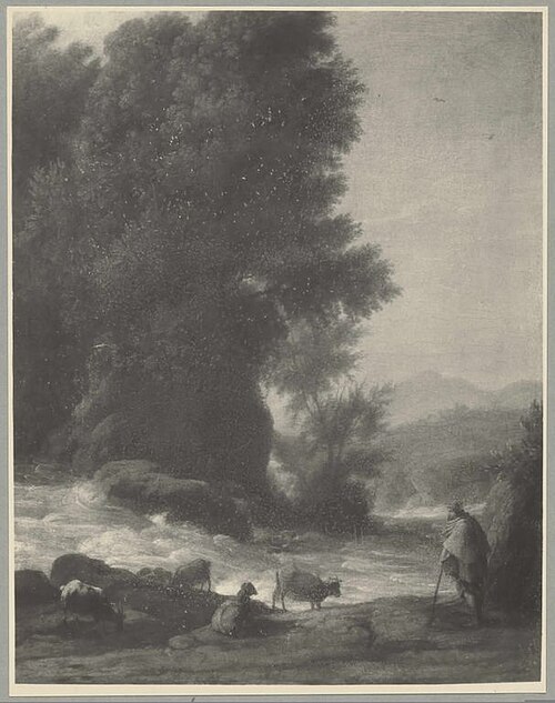 Waterfall, 1620, Claude Gellée