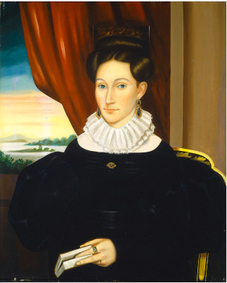 Connecticut Sea Captain's Wife, 1833, Isaac Sheffield