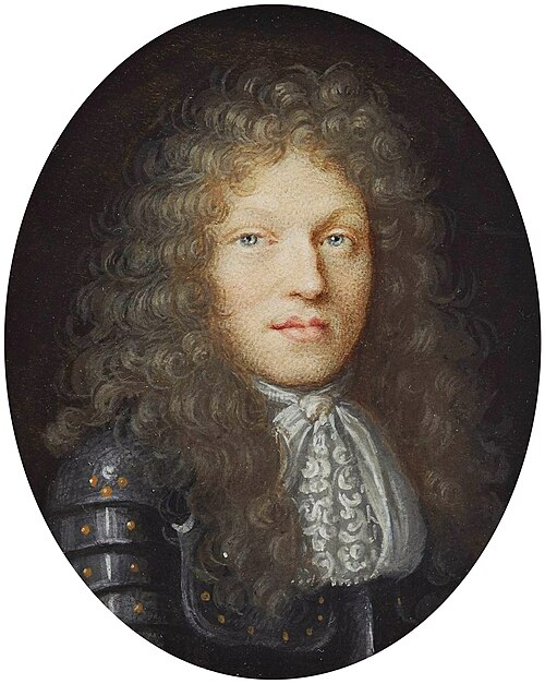 Miniature de Louis VII de Hesse-Darmstadt., 1670, Johann Georg Wagner