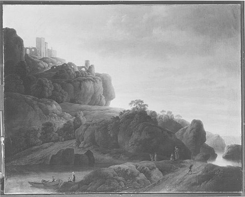 Felsenlandschaft, 1755, Johann Georg Wagner