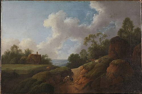 A Sunken Road, 1760, Johann Georg Wagner