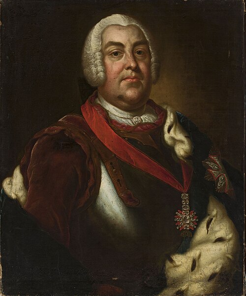 Portrait of Augustus III the Saxon, King of Poland, 1748, Christian Benjamin Müller