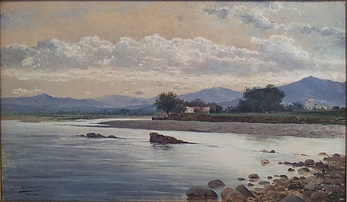 La barca. Girona, 1890, Antonio Graner y Viñuelas