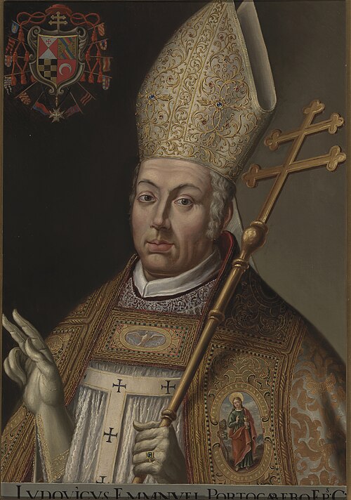 Luis Manuel Portocarrero arzobispo de Toledo (copia), 1878, Matías Moreno